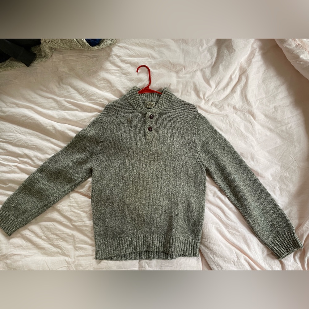 LL Bean Grey knit sweater